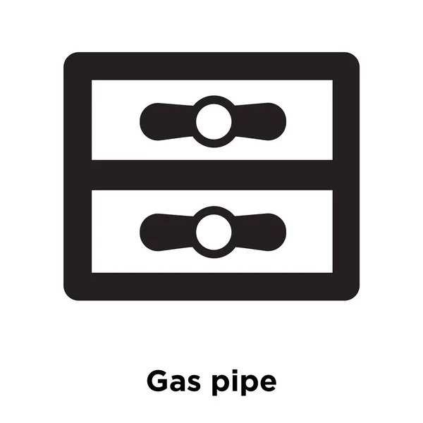 Plynové Potrubí Ikonu Vektorové Izolovaných Bílém Pozadí Logo Pojmu Plynové — Stockový vektor