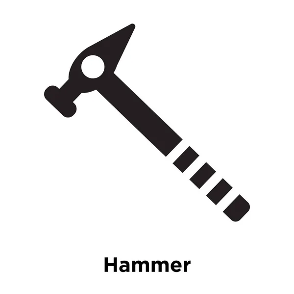 Hamer Pictogram Vector Geïsoleerd Een Witte Achtergrond Logo Concept Van — Stockvector