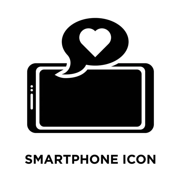 Smartphone Pictogram Vector Geïsoleerd Een Witte Achtergrond Logo Concept Van — Stockvector