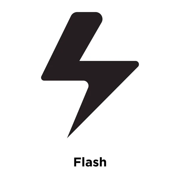 Flash Symbol Vektor Isoliert Auf Weißem Hintergrund Logo Konzept Der — Stockvektor