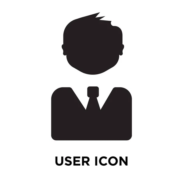 Gebruiker Pictogram Vector Geïsoleerd Een Witte Achtergrond Logo Concept Van — Stockvector