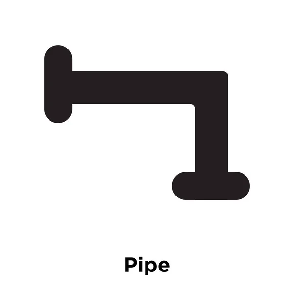 Иконка Трубы Вектор Изолирован Белом Фоне Логотип Концепции Трубы Знак — стоковый вектор