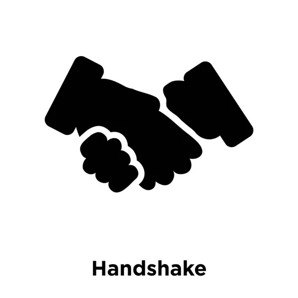 Handshake Symbol Vektor Isoliert Auf Weißem Hintergrund Logo Konzept Des — Stockvektor