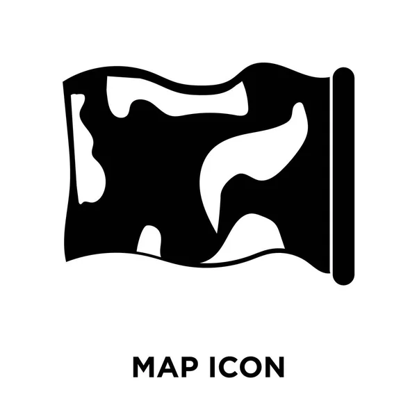 Icône Carte Vecteur Isolé Sur Fond Blanc Logo Concept Carte — Image vectorielle