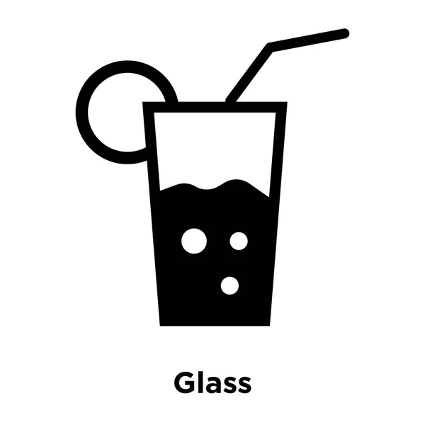 Vetor Ícone Vidro Isolado Fundo Branco Conceito Logotipo Sinal Vidro —  Vetores de Stock