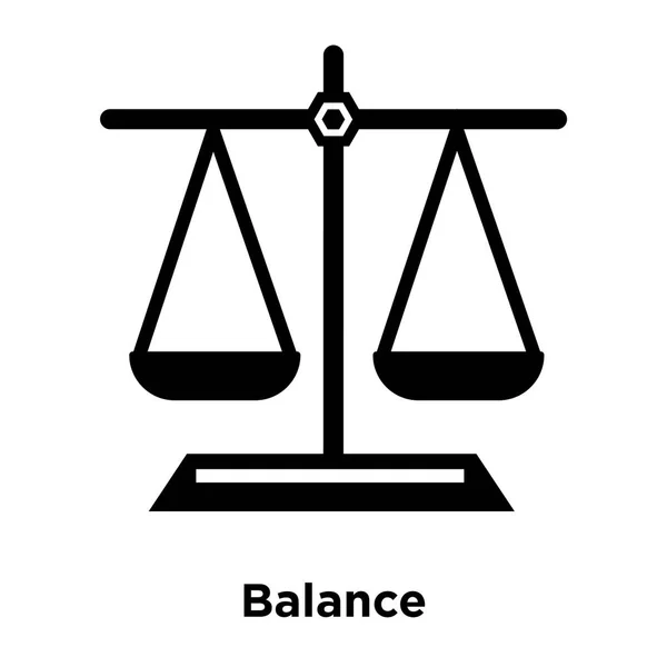 Balance Icon Vector Isolated White Background Logo Concept Balance Sign — Stock Vector