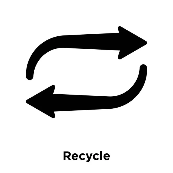 Вектор Значка Recycle Изолирован Белом Фоне Концепция Логотипа Знака Recycle — стоковый вектор