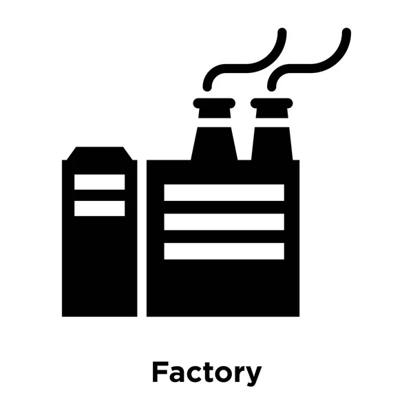 Fabriek Pictogram Vector Geïsoleerd Een Witte Achtergrond Logo Concept Van — Stockvector