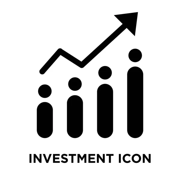 Vecteur Icône Investissement Isolé Sur Fond Blanc Concept Logo Signe — Image vectorielle