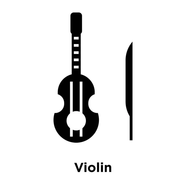 Violin Icon Vector Isolated White Background Logo Concept Violin Sign — Stock Vector