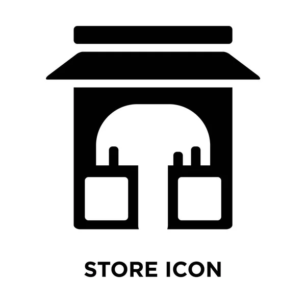 Vector Icono Tienda Aislado Sobre Fondo Blanco Concepto Logotipo Signo — Archivo Imágenes Vectoriales