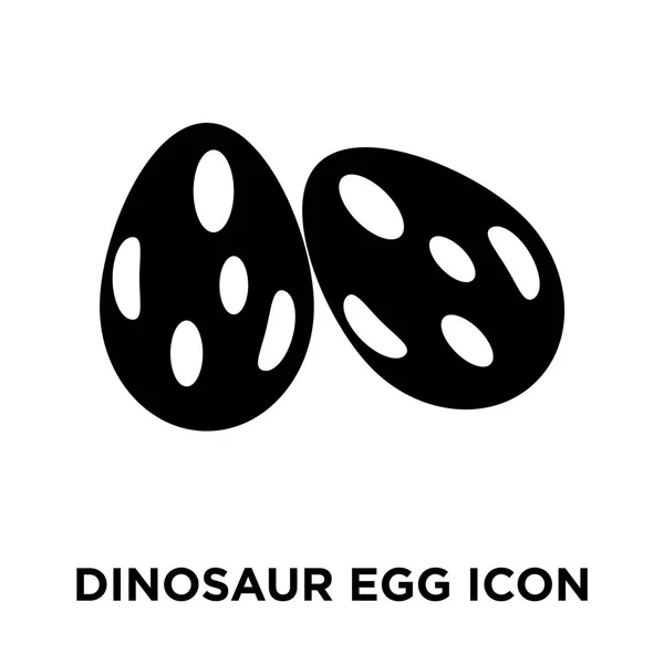 Vecteur Icône Oeuf Dinosaure Isolé Sur Fond Blanc Concept Logo — Image vectorielle