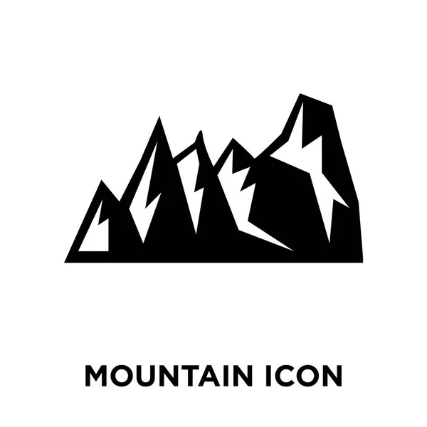 Vector Icono Montaña Aislado Sobre Fondo Blanco Logotipo Concepto Señal — Archivo Imágenes Vectoriales