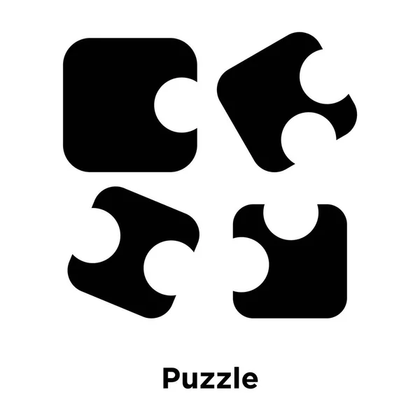 Puzzle Icono Vector Aislado Sobre Fondo Blanco Concepto Logotipo Puzzle — Vector de stock