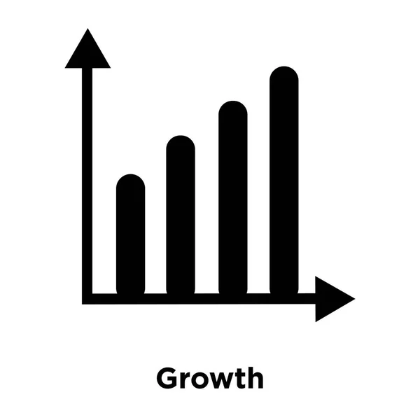 Groei Pictogram Vector Geïsoleerd Een Witte Achtergrond Logo Concept Van — Stockvector