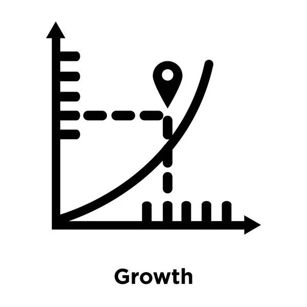Wachstumsikone Vektor Isoliert Auf Weißem Hintergrund Logo Konzept Des Wachstums — Stockvektor