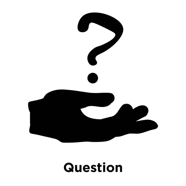 Vetor Ícone Pergunta Isolado Fundo Branco Conceito Logotipo Sinal Pergunta — Vetor de Stock