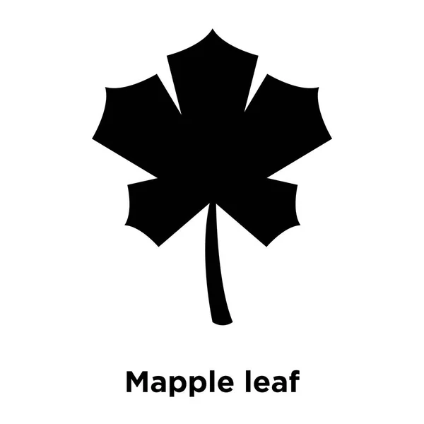 Mapple Leaf Pictogram Vector Geïsoleerd Een Witte Achtergrond Logo Concept — Stockvector