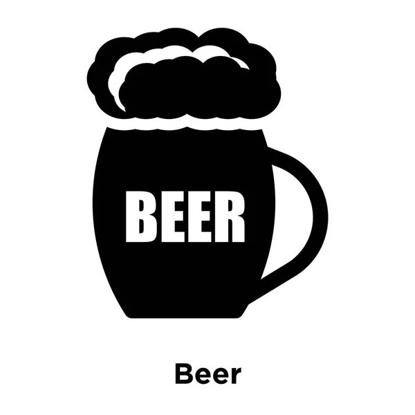Vettore Icona Birra Isolato Sfondo Bianco Logo Concetto Segno Birra — Vettoriale Stock