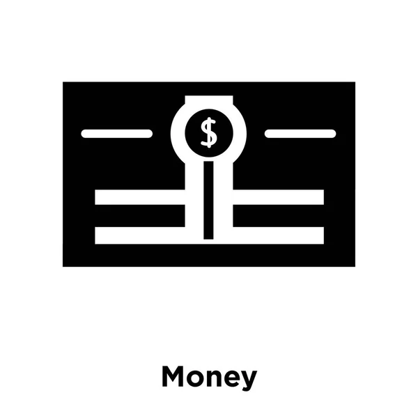 Geld Pictogram Vector Geïsoleerd Een Witte Achtergrond Logo Concept Van — Stockvector