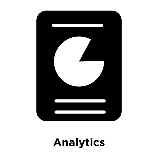 Analytics Wektor Ikona Białym Tle Białym Tle Koncepcja Logo Znaku — Wektor stockowy