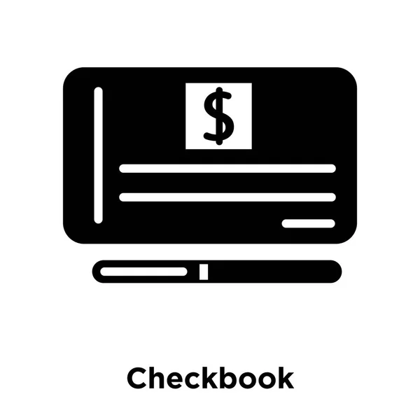Scheckbuch Icon Vektor Isoliert Auf Weißem Hintergrund Logo Konzept Scheckbuch — Stockvektor