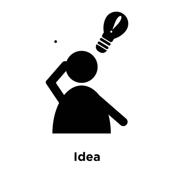 Idea Icono Vector Aislado Sobre Fondo Blanco Concepto Logotipo Idea — Vector de stock