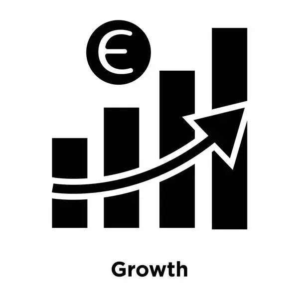 Groei Pictogram Vector Geïsoleerd Een Witte Achtergrond Logo Concept Van — Stockvector