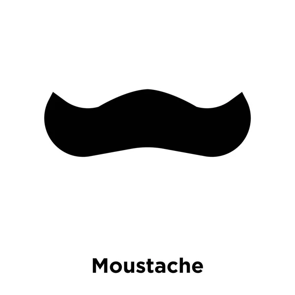 Moustache Icône Vecteur Isolé Sur Fond Blanc Concept Logo Moustache — Image vectorielle