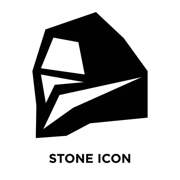 Icône Pierre Vecteur Isolé Sur Fond Blanc Concept Logo Signe — Image vectorielle