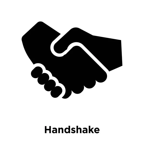 Handshake Icona Vettore Isolato Sfondo Bianco Logo Concetto Handshake Segno — Vettoriale Stock