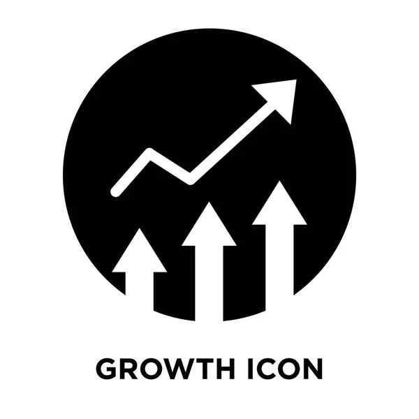 Wachstum Symbol Vektor Isoliert Auf Weißem Hintergrund Logokonzept Wachstum Zeichen — Stockvektor