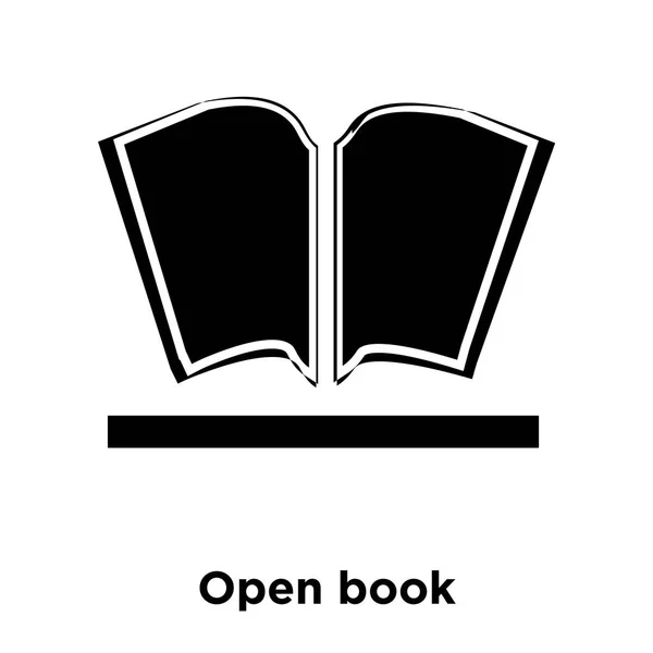 Icono Libro Abierto Vector Aislado Sobre Fondo Blanco Concepto Logotipo — Vector de stock