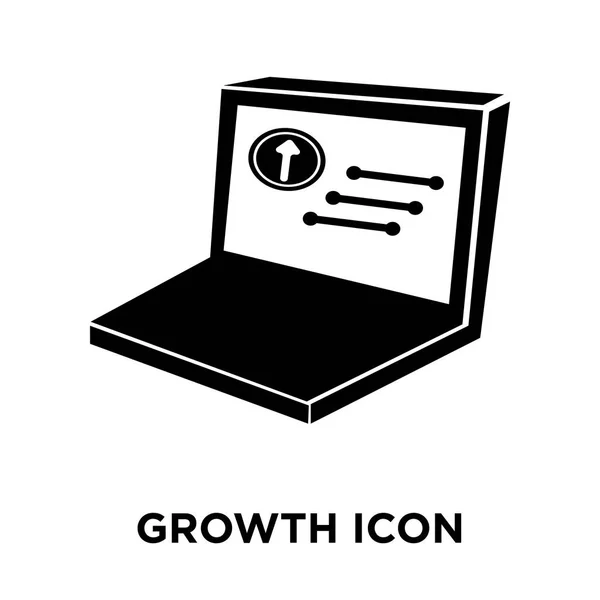 Icono Crecimiento Vector Aislado Sobre Fondo Blanco Logotipo Concepto Signo — Vector de stock