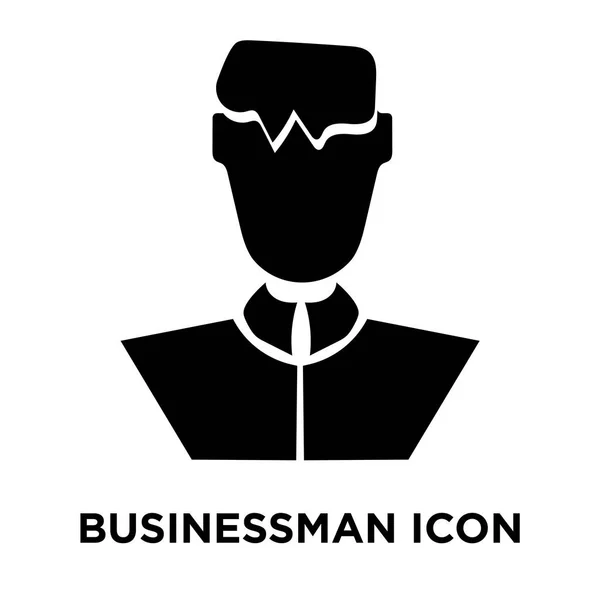 Hombre Negocios Icono Vector Aislado Sobre Fondo Blanco Concepto Logotipo — Archivo Imágenes Vectoriales