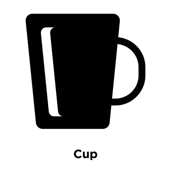 Vetor Ícone Copo Isolado Fundo Branco Conceito Logotipo Sinal Cup —  Vetores de Stock