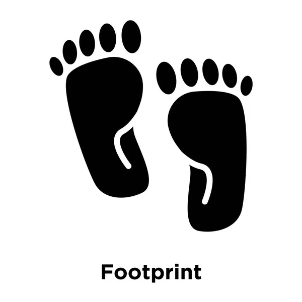 Footprint Icon Vector Isolated White Background Logo Concept Footprint Sign — Stock Vector