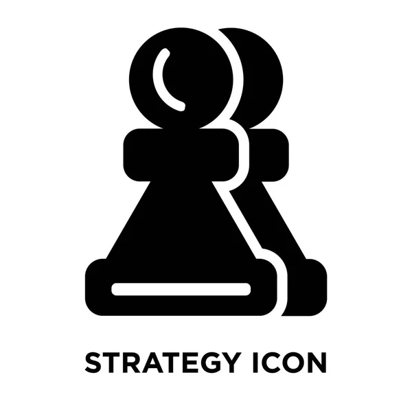 Vetor Ícone Estratégia Isolado Fundo Branco Conceito Logotipo Sinal Estratégia — Vetor de Stock