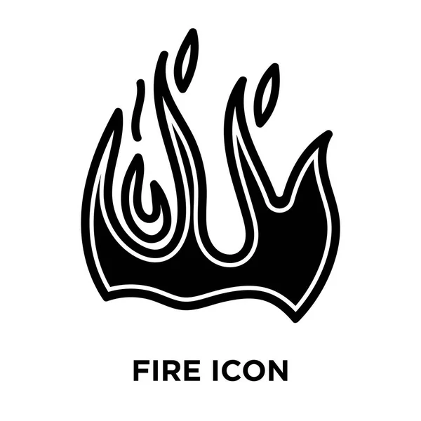 Icono Fuego Vector Aislado Sobre Fondo Blanco Concepto Logotipo Fuego — Vector de stock