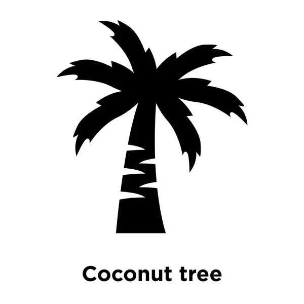 Coconut Tree Ikonen Vektor Isolerad Vit Bakgrund Logotypen Begreppet Kokosnöt — Stock vektor