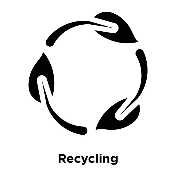 Recyklační Symbol Ikonu Vektorové Izolovaných Bílém Pozadí Logo Pojmu Recycling — Stockový vektor