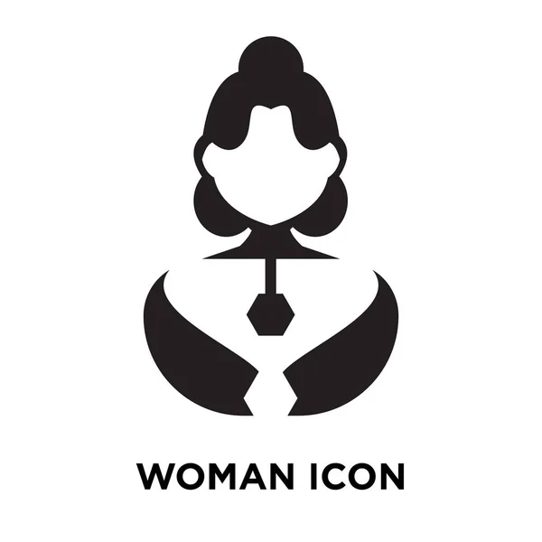 Mujer Icono Vector Aislado Sobre Fondo Blanco Concepto Logotipo Mujer — Vector de stock