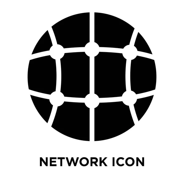 Netwerk Pictogram Vector Geïsoleerd Een Witte Achtergrond Logo Concept Van — Stockvector