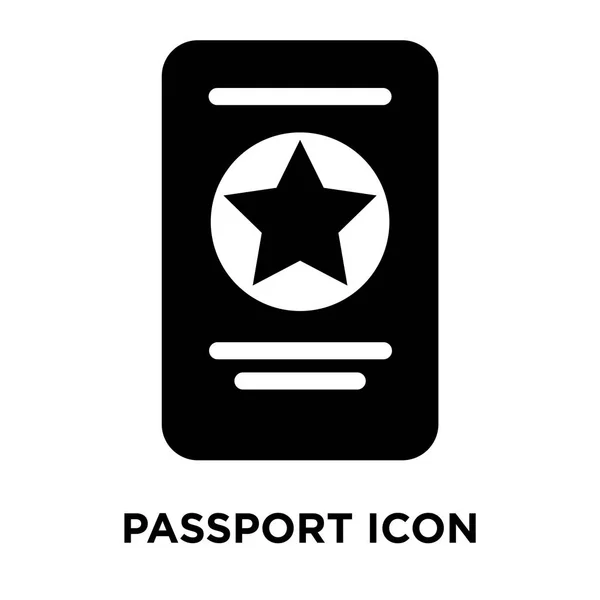 Διάνυσμα Εικονίδιο Διαβατήριο Που Απομονώνονται Λευκό Φόντο Λογότυπο Έννοια Του — Διανυσματικό Αρχείο