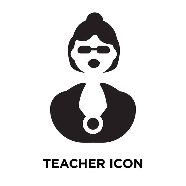 Вектор Іконки Вчителя Ізольовано Білому Тлі Концепція Логотипу Знака Вчителя — стоковий вектор