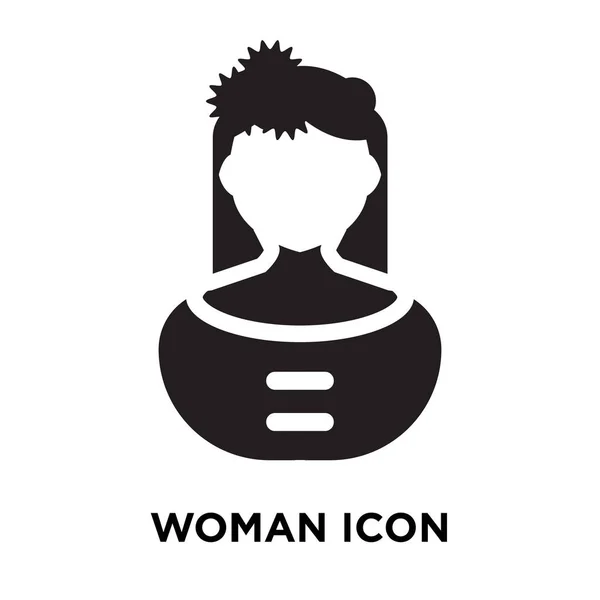 Mujer Icono Vector Aislado Sobre Fondo Blanco Concepto Logotipo Mujer — Vector de stock