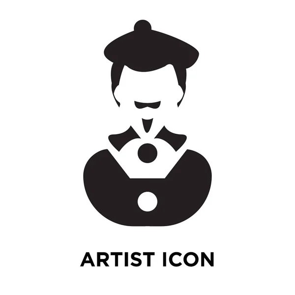 Künstler Symbol Vektor Isoliert Auf Weißem Hintergrund Logo Konzept Des — Stockvektor