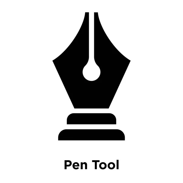 Вектор Значка Pen Tool Изолирован Белом Фоне Концепция Логотипа Pen — стоковый вектор