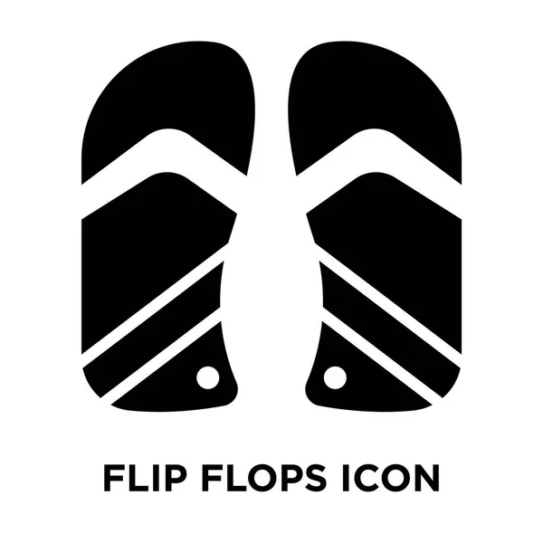 Flip Flops Icon Vektor Isoliert Auf Weißem Hintergrund Logo Konzept — Stockvektor