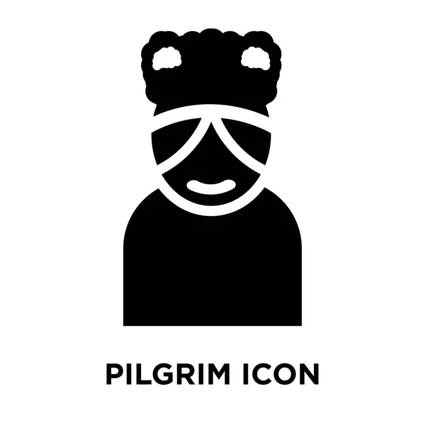 Pilgrim Icon Vector Isolated White Background Logo Concept Pilgrim Sign Royalty Free Stock Vectors